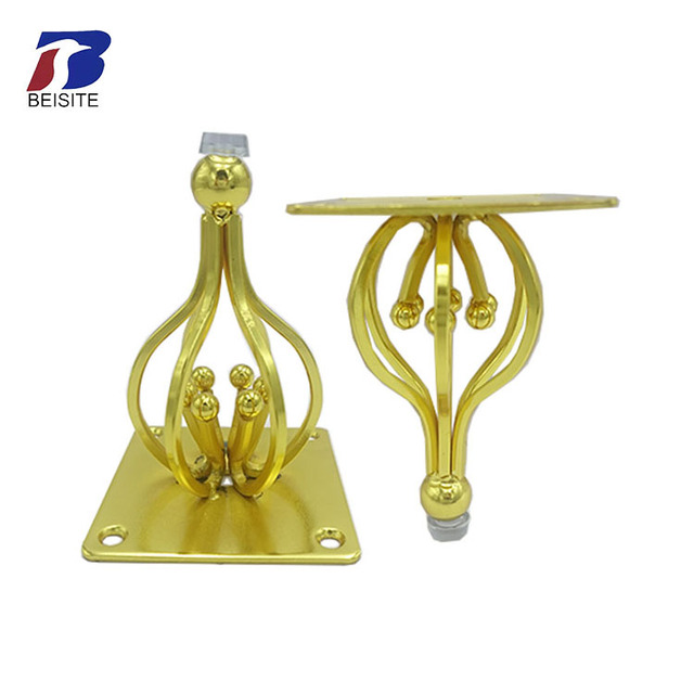 Hot Selling New Design Furniture Legs Metal Gold Sofa Legs Furniture Hardware Flower Stamen Table Leg Brackets