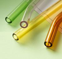 WEIPU Pailles à boire en verre de haute qualité 20ml Paille réutilisable écologique Vin Eau Smoothies Bar coloré Drinkware Made