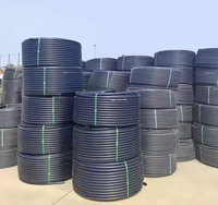 Rollo de Tubería de Riego en Espiral de HDPE Negro de 16-30 mm con una Vida Útil de Más de 50 Años para Suministro de Agua en Jardines