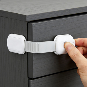 Child Safety Refrigerator Lock White Plastic Cabinet Door Strap Home Protection - Product Image 4