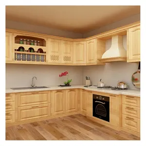 Industrial Solid Wood Pine Kitchen Storage Cabinet in Laguna Philippines