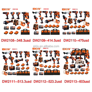 Bộ dụng cụ khoan búa không dây, tua vít tác động không chổi than EKIIV OEM 20v 21v 18v - Product Image 3