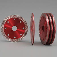 Disque de découpe diamanté 5 pouces 125 mm pour quartz, à bord turbo, qualité supérieure, utilisation à sec ou humide