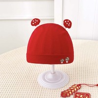 Gorro de Bebé Recién Nacido de 0 a 3 Meses, 95% Algodón, 5% Elastano, Gorro Cranial Unisex Antibacterial y Amigable con la Piel