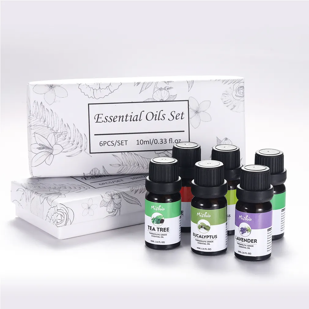 MISHIU Eucalyptus, lavender, orange, tea tree, lemongrass, mint health Unilateral essential oil set