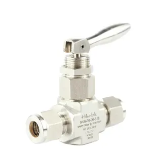 Low Pressure Valve Swagelok Type 300 Psi Stainless Steel 1/4'' OD NPT Toggle Needle Valve Straight Angle Needle Valve