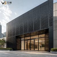 Panneau en aluminium perforé, revêtement décoratif, plaque perforée CNC, panneau de façade, écran métallique pour mur-rideau extérieur de bâtiment