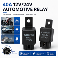 Relais de climatiseur 40A 12V 24V, relais automobile, coque ignifuge, longue durée de vie pour système électrique de véhicule