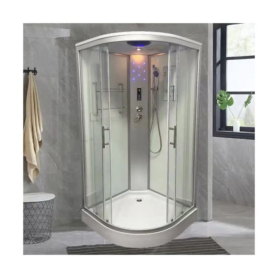 Modern Aluminum Alloy Frame CE Listed Bathroom Complete Enclosed Prefab Modular Bathroom Shower Rooms All In One Bathroom Units