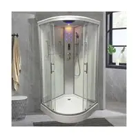 Cadre moderne en alliage d'aluminium, salle de bain complète fermée, préfabriquée, modulaire, salles de bain, douche, tout en un