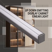 Éclairage LED pour armoire, éclairage double face, éclairage encastré pour armoire de présentation, étagère, 18 mm, 25 mm, 36 mm, YB1037-25-1