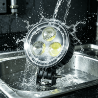 3.2Inch 9W 600lm LED Work Light 4D Lens IP68 Waterproof 12-48V Auxiliary Driving Lamp for Offroad Car Truck Forklift Machinery