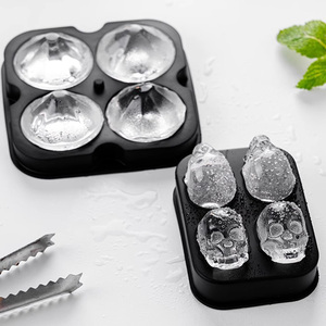 Bán buôn sáng tạo <span class=keywords><strong>Ice</strong></span> <span class=keywords><strong>Cube</strong></span> khuôn Halloween Whisky 4-lưới cấp thực phẩm Silicone cho lễ hội của bạn trang trí - Product Image 2