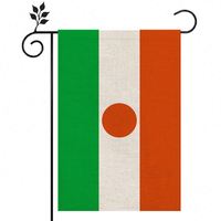 Drapeau de jardin en toile de jute du Niger, impression numérique double face 12x18 pouces, pour décoration extérieure