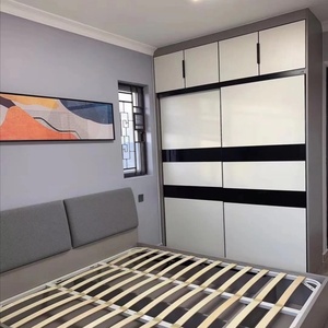 Armarios de Dormitorio Modernos y Minimalistas, Ajustables y Portátiles, con Puertas Corredizas y Juegos de Muebles de Vanidad, para Uso en Villas y Hoteles, Venta al Por Mayor de Fábrica - Product Image 1