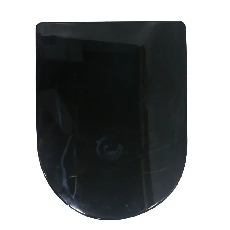 H231 Popular Model U Shape Matt Black Plastic Toilet Cover