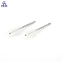 Brosse industrielle en acier inoxydable pour bouteilles, brosse de nettoyage pour tubes à essai, brosse à fil torsadé avec poignée pour verrerie de laboratoire et tuyaux