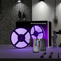 Kit de bande LED Feican Cob, DC 24V, synchronisation des couleurs RVB, contrôleur de musique, kit de bande LED