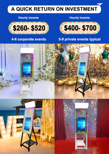 Fondo para Fiestas, Accesorios Portátiles para Bodas, Espejo Mágico para Selfies, Máquina de Espejo Mágico, Cabina de Fotos con Marco LED para Eventos - Product Image 2