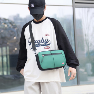 Sac messager Oxford, petit sac à bandoulière imperméable avec fermeture éclair, pour usage quotidien, toutes saisons - Product Image 5
