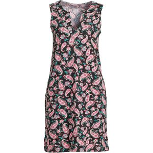 Robe de plage mi-longue sans manches pour femme FOXA, col en V, imprimée, tricotée, silhouette droite, taille naturelle - Product Image 3