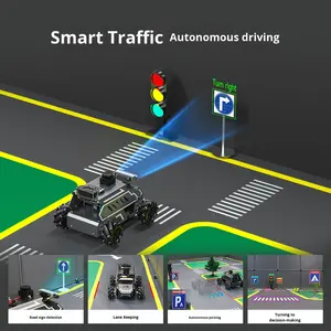Plateforme de développement de modèles d'IA de grande taille pour <span class=keywords><strong>voiture</strong></span> robot <span class=keywords><strong>autonome</strong></span> ROS2, mode double NVIDIA Jetson Nano/Raspberry Pi 4B - Product Image 3
