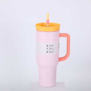 <span class=keywords><strong>Vaso</strong></span> Térmico de Acero Inoxidable 304 de 40oz con Asa, para Auto, Deportes al Aire Libre, Gran Capacidad, con Pajita, para Bebidas Frías, Alta Calidad - Product Image 4