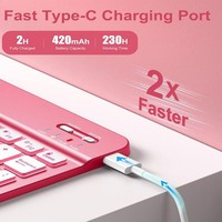 Pour SY1054, clavier sans fil rétroéclairé 7 couleurs, étui pour tablette, porte-stylet, iPad 10e génération, matériau PU personnalisable