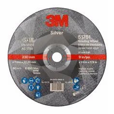 3M™230mm X 7mm X 22mm Disque de meulage central déprimé argenté Disques de ponçage T27 - Product Image 1