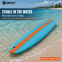 Planche de surf longboard souple CAYLEY, planche légère et stable pour débutants en surf en mer