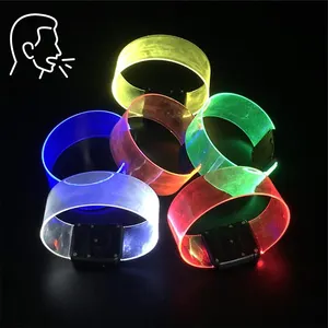 Light Up Bracelets Glow In The Dark Party Supplies for Led Magnetic Sound Activated Bracelets