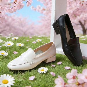 Zapatos de Microfibra para Mujer con Tacón Grueso y Punta Cuadrada - Invierno/Primavera/Otoño/Verano - Product Image 4