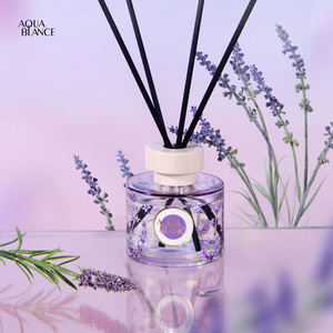 110ml AUQA BLANCE Luxury Glass <b>Reed</b> <b>Diffuser</b> <b>Bottle</b> 6 Vines Eco-Friendly Christmas Brunch Collection Long-Lasting Fragrance Set - Product Image 1