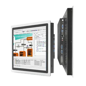 15นิ้วอุตสาหกรรมทั้งหมดในหนึ่งแผงพีซี Hd Win10 Rk3399 J1900หน้าจอสัมผัสฝังตัวกันน้ำธุรกิจจอแอลซีดี SSD คอมพิวเตอร์