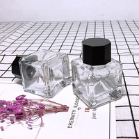 Flacons d'encre en verre transparent de 25 ml, mini, rechargeables, en promotion, pour stylo-plume, plume à écrire et stylo à tremper