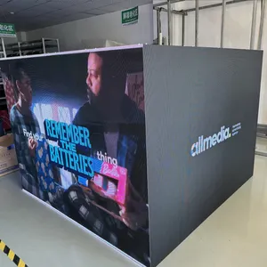 Three Side Indoor LED Screen 500x500mm Video Wall Panel P2.6 P2.97 P3.91 P4.81 for Digital Signage Displays Rental