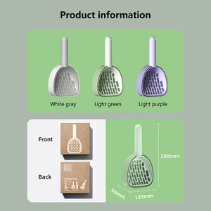 Pala para arena para perros y gatos, pala para arena multifuncional profunda de gran capacidad con soporte, suministros de limpieza para mascotas, herramienta, producto para inodoro para gatos - Product Image 4