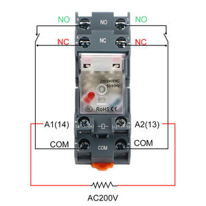 รีเลย์แม่เหล็กไฟฟ้าแบบกลาง 8 ขา 5A 5/12/24/220V AC/DC หน้าสัมผัสเงิน พร้อมคอยล์ สำหรับใช้งานทั่วไป - Product Image 6