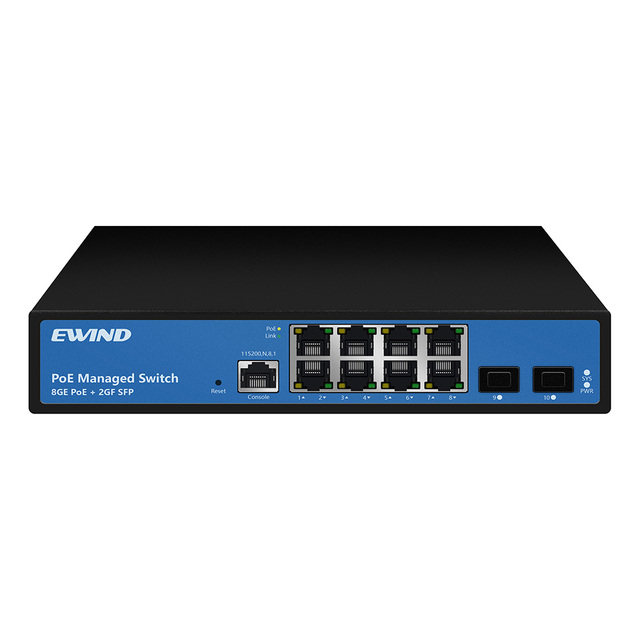 OEM/ODM Network Ethernet Fiber 2 Sfp 10/100/1000m Full Gigabit Managed 4 8 16 24 48 Port PoE Switch for CCTV