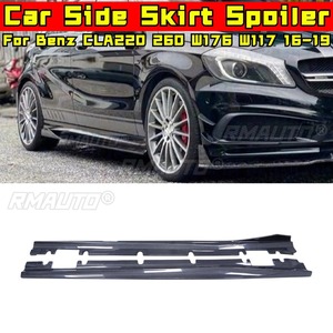 Aileron latéral, diffuseur et séparateur de bas de caisse en véritable fibre de carbone pour Mercedes Benz CLA220 260 CLA45 A45 W176 W117 2016-2019 - Product Image 1