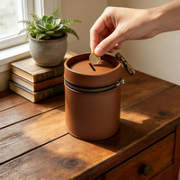 Porte-monnaie cylindrique en cuir PU avec mousqueton et fermeture éclair, petit organiseur de pièces de monnaie pour le quotidien