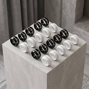 Atacado: Anel de Cerâmica de Zircônia Cônica em Branco para Fabricação de Joias DIY com Cinzas de Cremação, Estilo Diamante, Estoque de Fábrica - Product Image 1