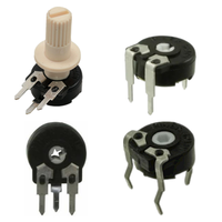 Potentiomètre rotatif Arrow Piher Pt10 10mm 6mm 15mm Film de carbone espagnol 100-470k Tolerance 10% 0.25W Sans contact PT06 PT6 PT15