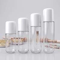 Flacon pulvérisateur de luxe pour cosmétiques, 100ml, 120ml, 130ml, 150ml, en PET, avec bouchon à pression, pour brume faciale, OEM