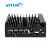J6412 Embedded NUX Box Mini Computadora de Escritorio Industrial 4 LAN 6 USB 2 COM Linux Wifi 4G DDR4 RAM para AU US CN Plugs Nuevo Producto