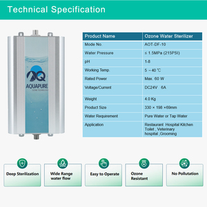 AQUAPURE mesin pemurni air ozon portabel elektrik, desinfeksi ramah lingkungan untuk Rumah Sakit & Rumah Tangga - Product Image 5
