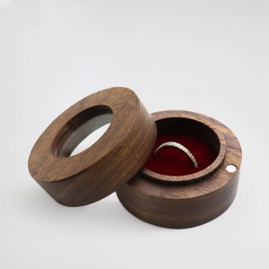 Boîte d'emballage pour bijoux en bois de haute qualité, petite et compacte, avec fenêtres transparentes, vente en gros de boîtes en bois - Product Image 1