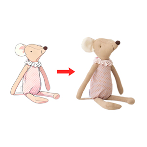 Bajo MOQ suave pequeños ratones juguetes de peluche Mini muñeca calmante lindos juguetes de peluche compañeros de juego para bebés y niños pequeños juguetes de animales de peluche - Product Image 1