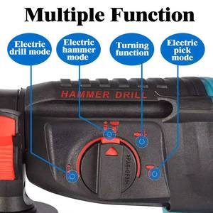 Marteau perforateur rotatif sans fil pour batterie <span class=keywords><strong>Makita</strong></span> 18V, diamètre de perçage max. 1-1/8 pouce, 2 Joules, outil pour béton et maçonnerie (outil seul) - Product Image 3