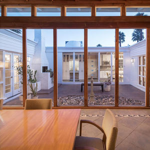 <span class=keywords><strong>Solarium</strong></span> Sun Room Maison en verre préfabriquée en bois Conservatoire Jardin Chambre arrière Véranda Mur-rideau Design pour la maison - Product Image 4